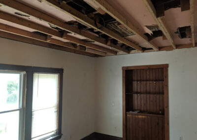 Decker Property Severely Damaged Ceiling Restoration