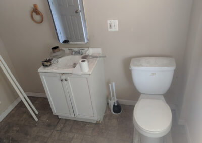 Decker Property Fire Damaged Bathroom from Fire and Soot