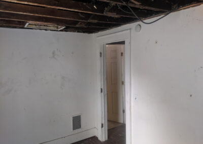 Decker Property Fire Damaged Walls and Ceilings